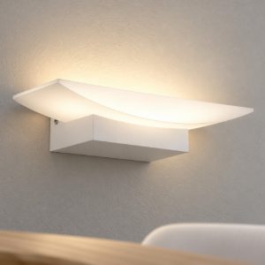 Eglo metrass applique led 5,6w 3000k 20cm per sala da pranzo moderna bianca