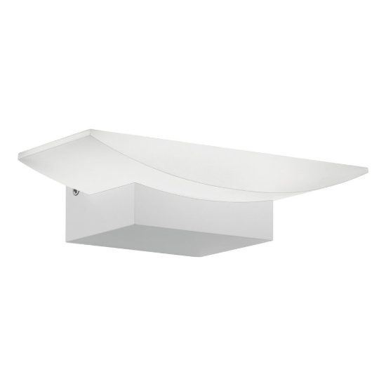 Eglo metrass applique led 5,6w 3000k 20cm per sala da pranzo moderna bianca