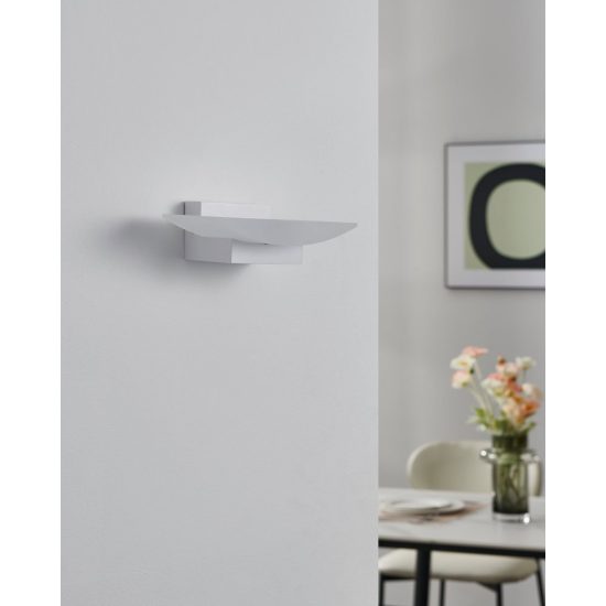Eglo metrass applique led 5,6w 3000k 20cm per sala da pranzo moderna bianca