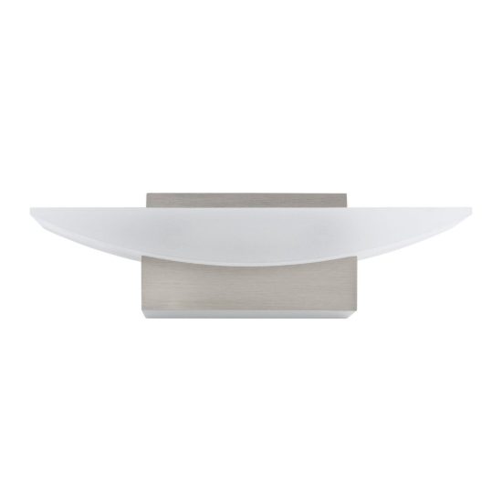 Eglo metrass applique led 5,6w 3000k 20cm per sala da pranzo moderna nichel