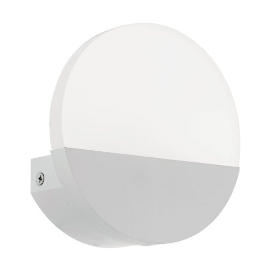 Eglo metrass 1 applique led 4,5w 3000k 13cm per camera da letto moderna bianca