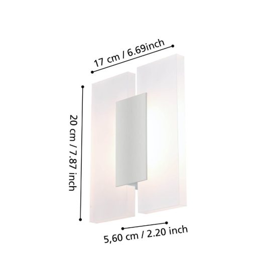 Eglo metrass 2 plafoniera led 9w 3000k 20cm per cucina moderna nichel