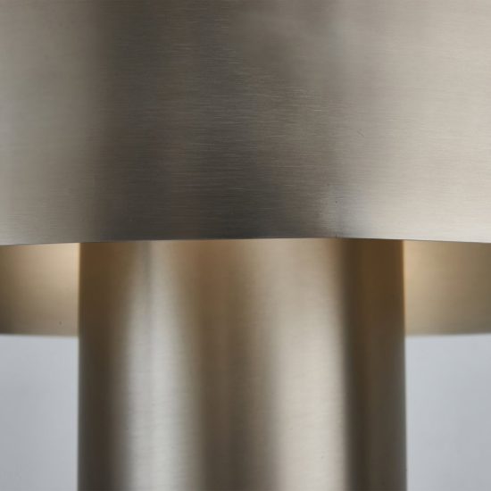 Lampada da tavolo nichel satinato led cct 2700k 5000k dimmerabile