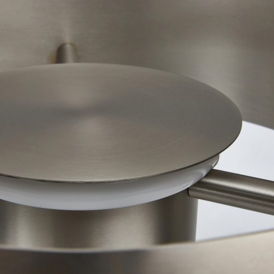 Lampada da tavolo nichel satinato led cct 2700k 5000k dimmerabile