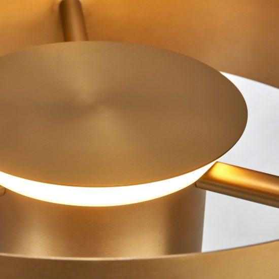 Lampada da tavolo moderna oro satinato per sala da pranzo led cct 2700k 5000k dimmerabile