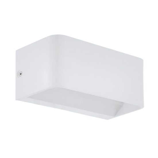 Eglo sania 4 applique led 10w 3000k 20cm per soggiorno moderna bianca