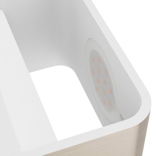 Eglo sania 4 applique led 6w 3000k 13cm per soggiorno moderna nichel
