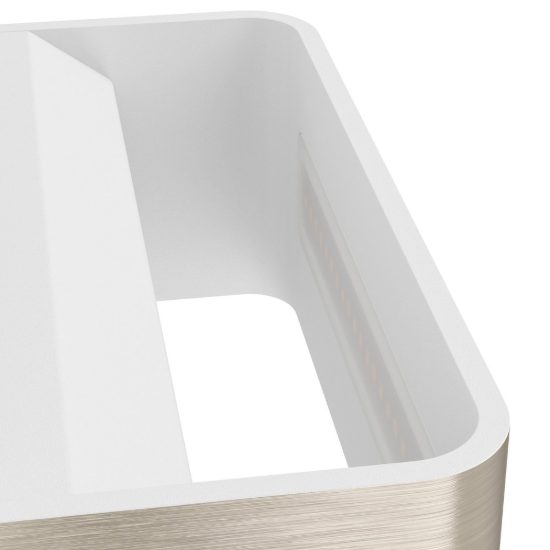 Eglo sania 4 applique led 10w 3000k 20cm per soggiorno moderna nichel