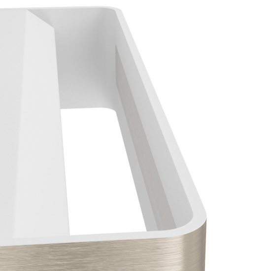 Eglo sania 4 applique led 12w 3000k 36,5cm per soggiorno moderna nichel