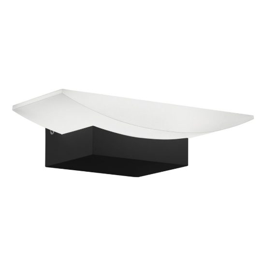 Eglo metrass applique led 5,6w 3000k 20cm per sala da pranzo moderna nera