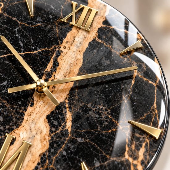 Orologio da parete moderno rotondo resina effetto marmorizzato 60cm