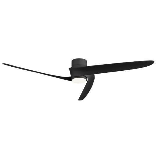 Ventilatore da soffitto nero con luce con telecomando led 20w cct 2700k 5000k dimmerabile