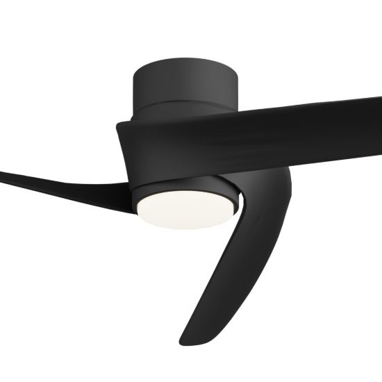 Ventilatore da soffitto nero con luce con telecomando led 20w cct 2700k 5000k dimmerabile