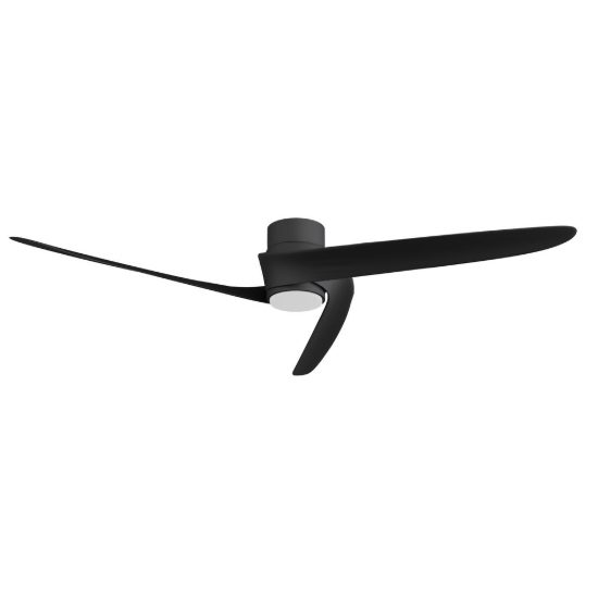 Ventilatore da soffitto nero con luce con telecomando led 20w cct 2700k 5000k dimmerabile