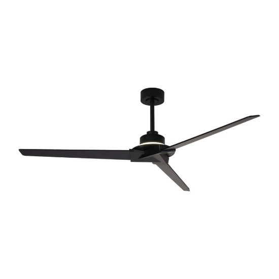 Ventilatore da soffitto per esterno nero con telecomando led 20w cct 2700k 5000k ip44 dimmerabile