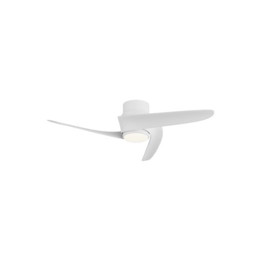 Ventilatore da soffitto bianco con luce con telecomando led 20w cct 2700k 5000k dimmerabile