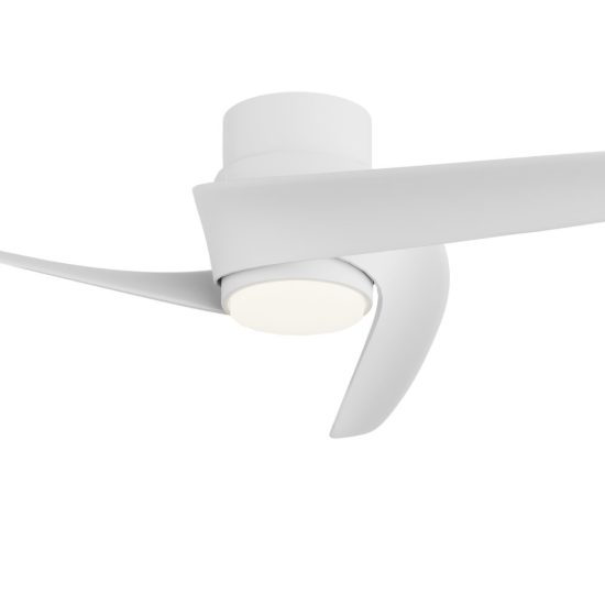 Ventilatore da soffitto bianco con luce con telecomando led 20w cct 2700k 5000k dimmerabile