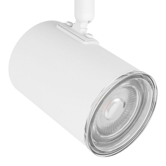 Eglo consuma 1 plafoniera con 2 faretti gu10 orientabili 28cm ip44 per bagno moderna bianca