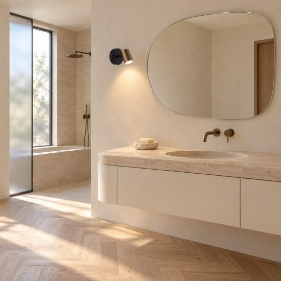 Eglo consuma 1 applique con faretto gu10 orientabile 11cm ip44 per bagno moderna bronzo e nera