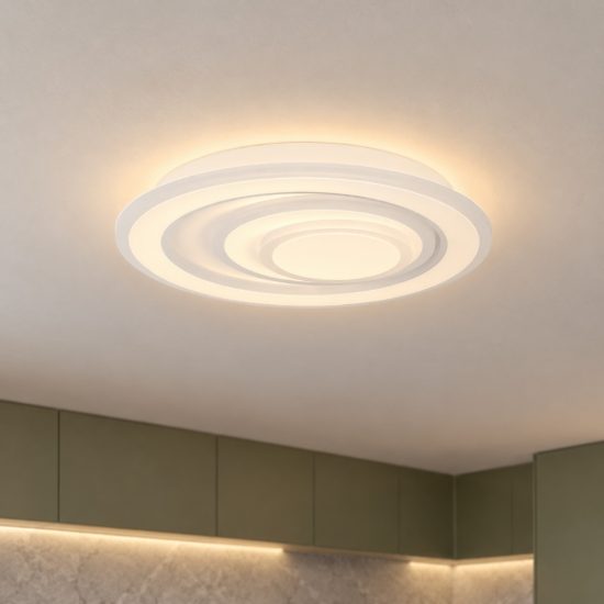 Eglo palagiano 1 plafoniera led 14,7w 4000k 30cm per cucina moderna bianca