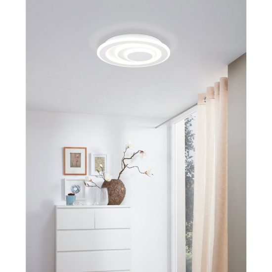Eglo palagiano 1 plafoniera led 14,7w 4000k 30cm per cucina moderna bianca