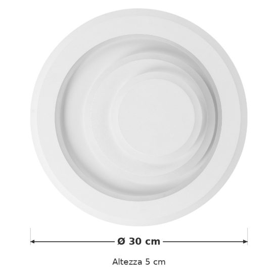 Eglo palagiano 1 plafoniera led 14,7w 4000k 30cm per cucina moderna bianca
