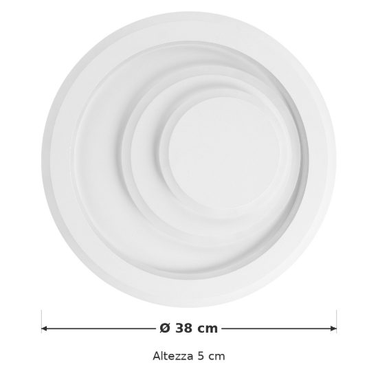Eglo palagiano 1 plafoniera led 14,7w 4000k 38cm per soggiorno moderna bianca
