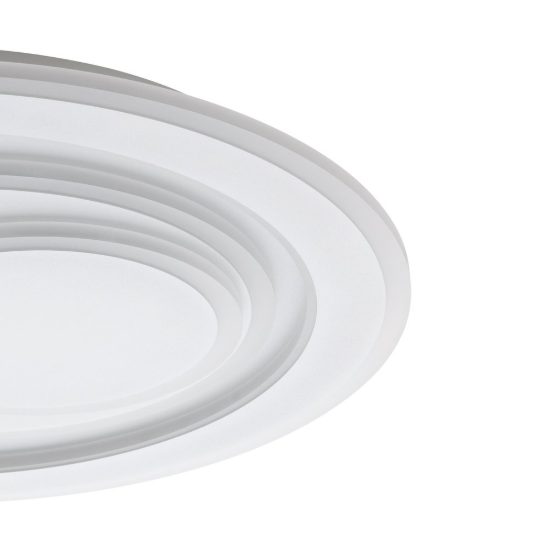 Eglo palagiano 1 plafoniera led 21w 4000k 48cm per soggiorno moderna bianca