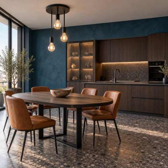 Eglo wilmcote lampadario a sospensione 3 luci 28cm per cucina industriale nero