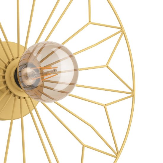 Eglo castanuelo plafoniera 42,5cm per soggiorno moderna oro