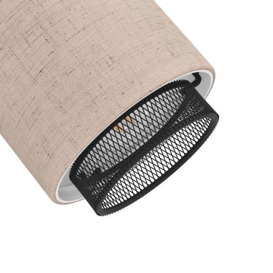 Eglo rosley applique con faretto e14 orientabile 9cm per camera da letto moderna nera
