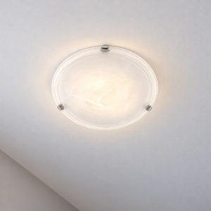 Eglo salome plafoniera 30cm per cucina moderna cromo