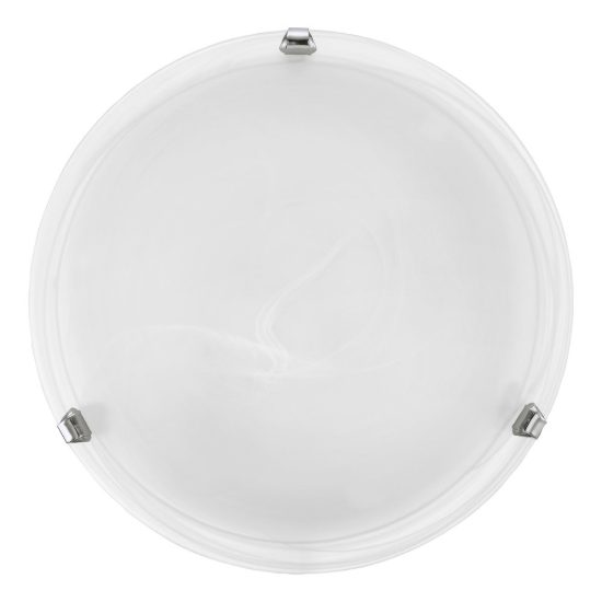 Eglo salome plafoniera 30cm per cucina moderna cromo