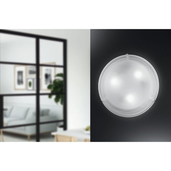 Eglo salome plafoniera 30cm per cucina moderna cromo