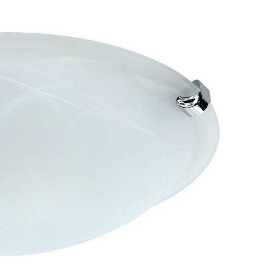 Eglo salome plafoniera 30cm per cucina moderna cromo