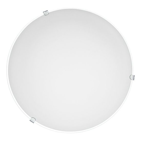 Eglo mars plafoniera 25cm per cucina moderna bianca con vetro satinato