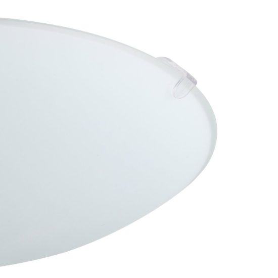 Eglo mars plafoniera 25cm per cucina moderna bianca con vetro satinato