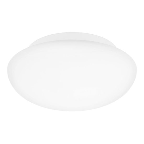 Eglo ella plafoniera 28cm per cucina moderna bianca con vetro opalino