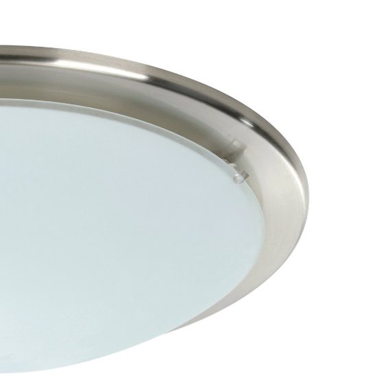 Eglo planet plafoniera 29cm per cucina moderna nichel