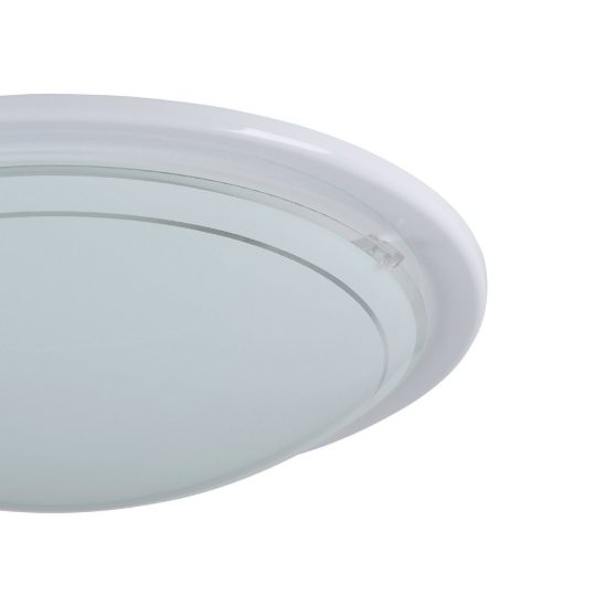 Eglo planet 1 plafoniera 29cm per cucina moderna bianca