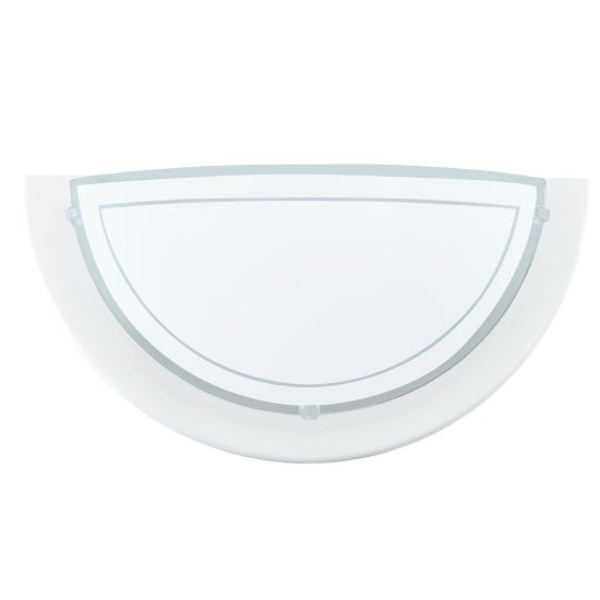 Eglo planet 1 applique 29cm per soggiorno moderna bianca