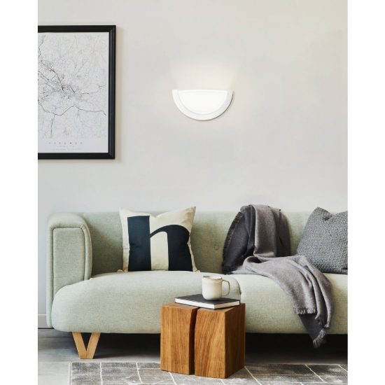 Eglo planet 1 applique 29cm per soggiorno moderna bianca