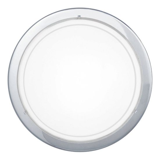 Eglo planet 1 plafoniera 29cm per cucina moderna cromo