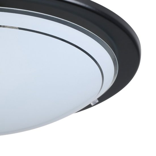 Eglo planet 1 plafoniera 29cm per cucina moderna nera