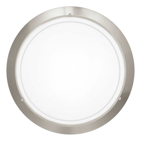 Eglo planet 1 plafoniera 29cm per cucina moderna nichel