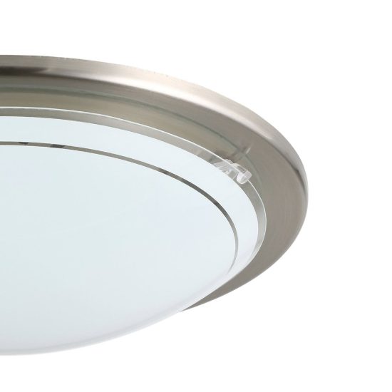 Eglo planet 1 plafoniera 29cm per cucina moderna nichel