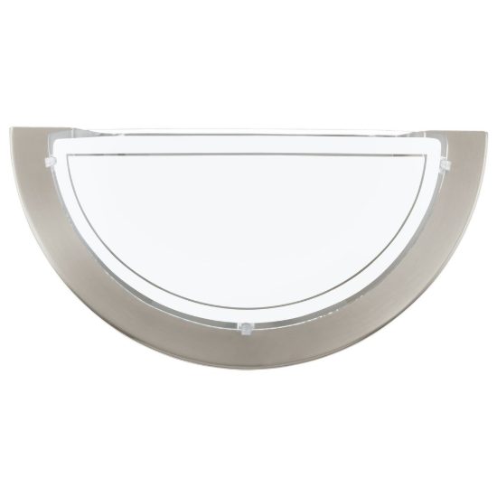Eglo planet 1 applique 29cm per soggiorno moderna nichel
