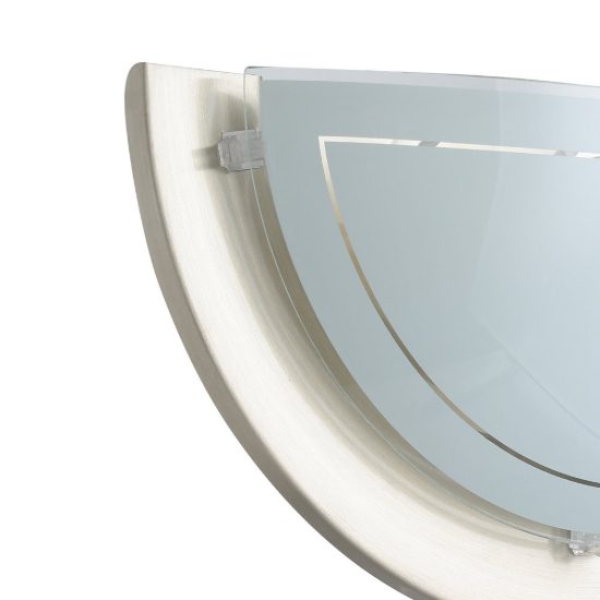 Eglo planet 1 applique 29cm per soggiorno moderna nichel
