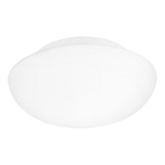 Eglo ella plafoniera 2 luci 35cm per cucina moderna bianca con vetro opalino