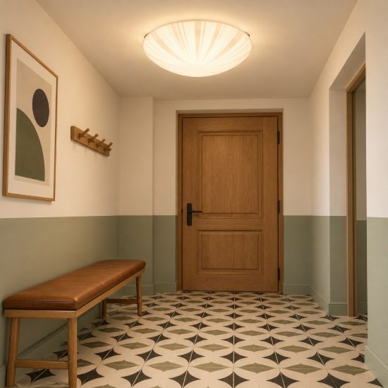 Eglo mars 1 plafoniera 25cm per cucina moderna bianca con decoro a raggi